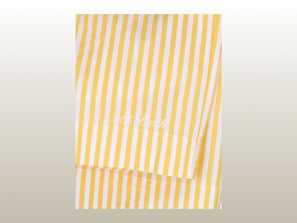 MC2 SAINT BARTH - AMANI YELLOW COTTON SHORTS