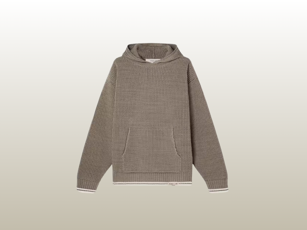 GOLDEN GOOSE - UNISEX HOODED SWEATSHIRT W EMBROIDERY