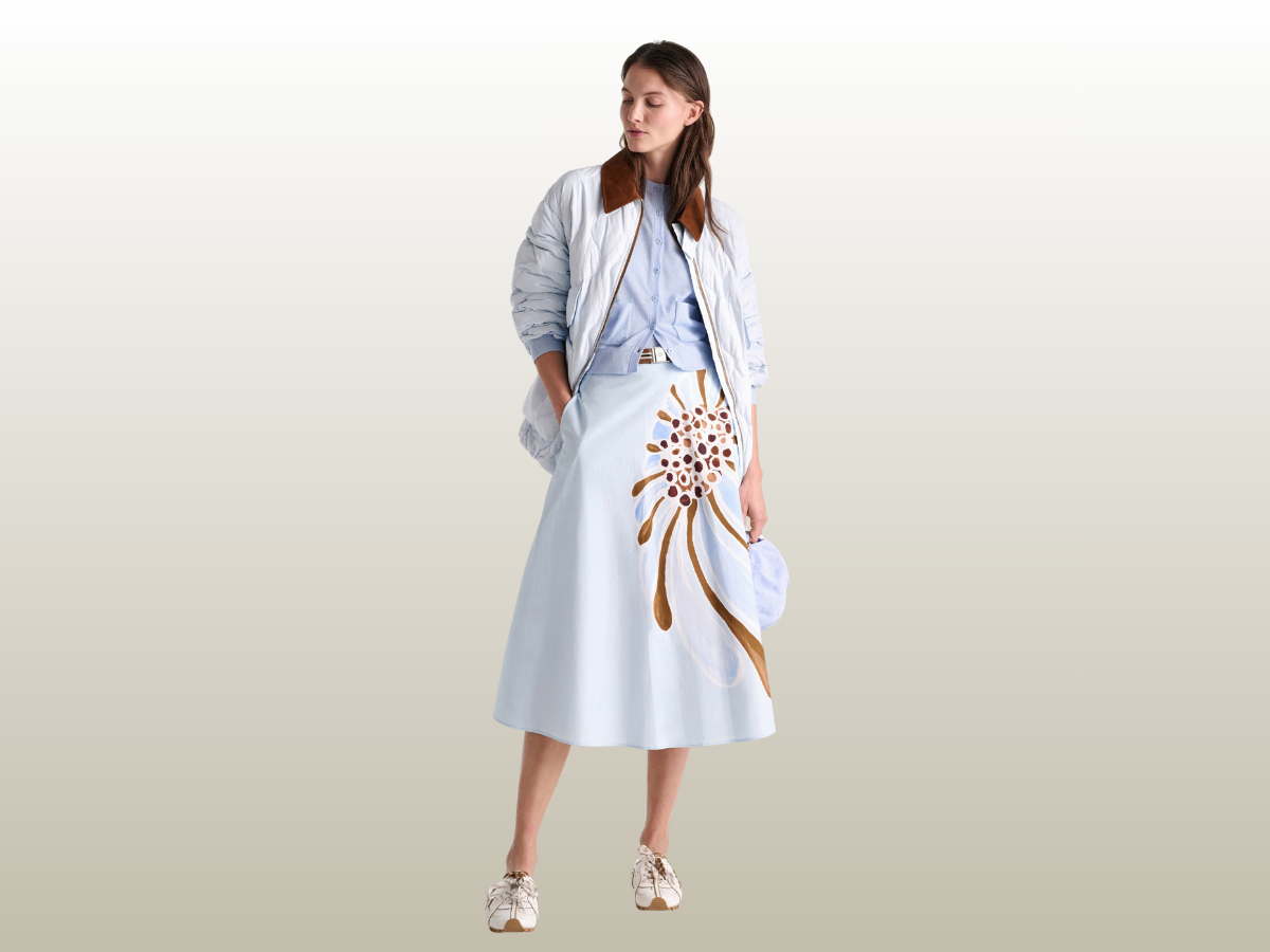 DOROTHEE SCHUMACHER - FLORAL POWER SKIRT BLUE