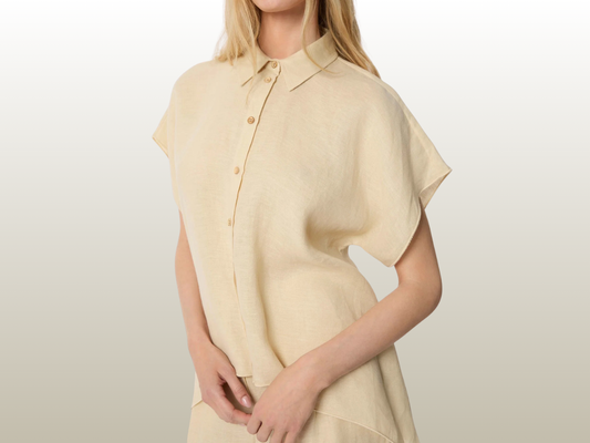 MALEJ - GOLGI BLOUSE, BUTTER YELLOW