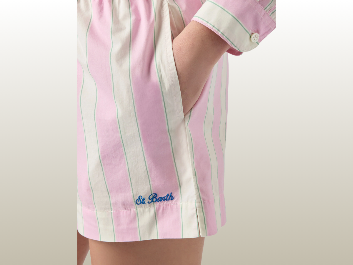 MC2 SAINT BARTHS - MEAVE COTTON SHORTS PINK
