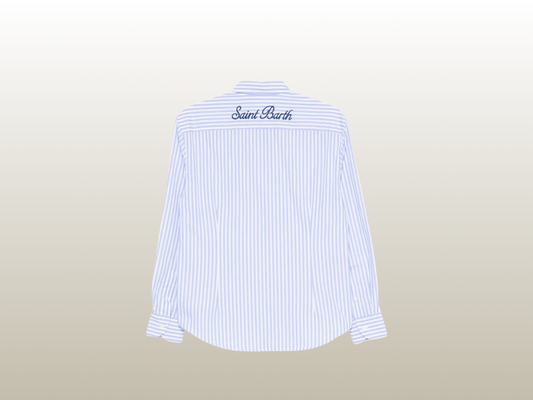 MC2 SAINT BARTHS - MEREDITH COTTON SHIRT BLUE