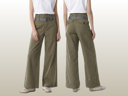 SEAFARER - MELIE TROUSERS, GRÖN