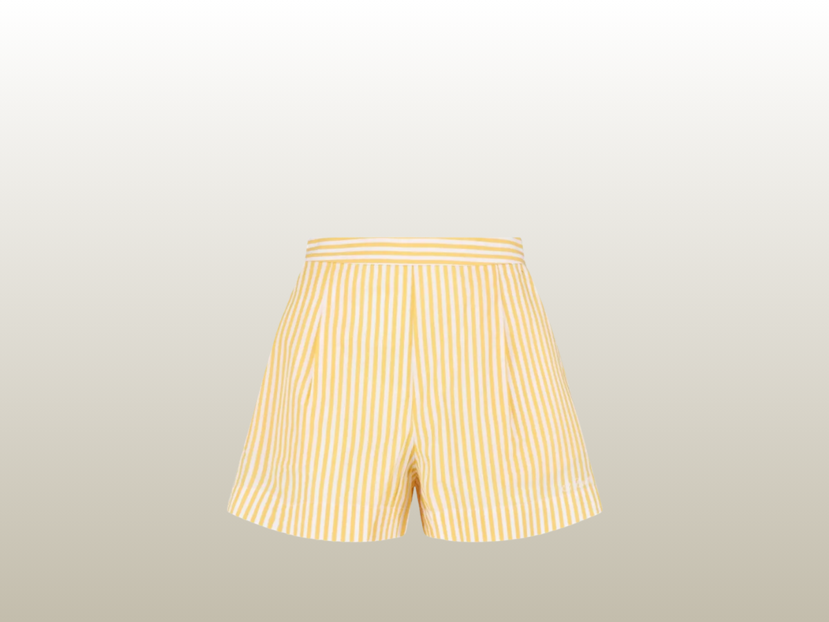 MC2 SAINT BARTH - AMANI YELLOW COTTON SHORTS
