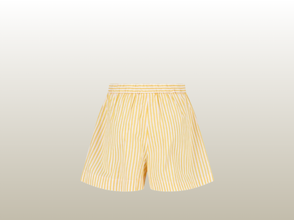 MC2 SAINT BARTH - AMANI YELLOW COTTON SHORTS
