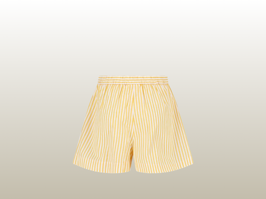 MC2 SAINT BARTH - AMANI YELLOW COTTON SHORTS