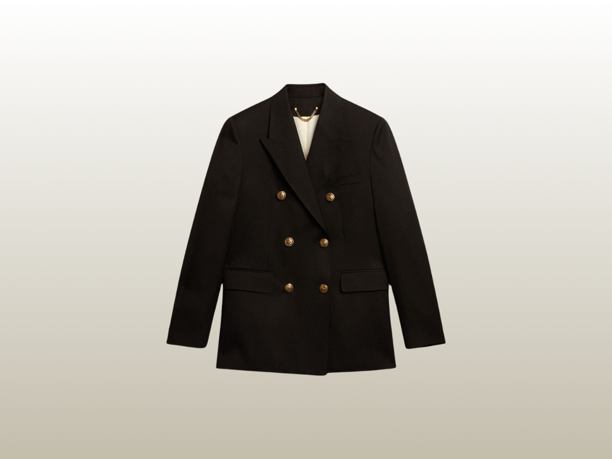 GOLDEN GOOSE - DOUBLE-BREASTED BLAZER BLACK