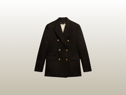 GOLDEN GOOSE - DOUBLE-BREASTED BLAZER BLACK