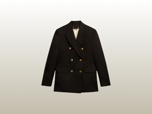 GOLDEN GOOSE - DOUBLE-BREASTED BLAZER BLACK