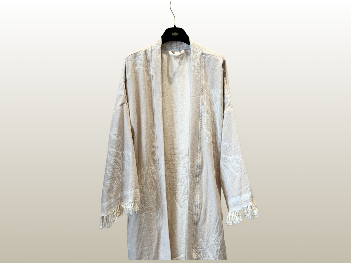AMCA STUDIOS - CORAL BEIGE KAFTAN LONG