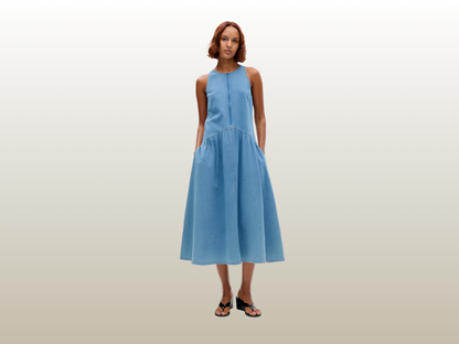 BAUM UND PFERDGARTEN - ALMINA DRESS TRUE NAVY