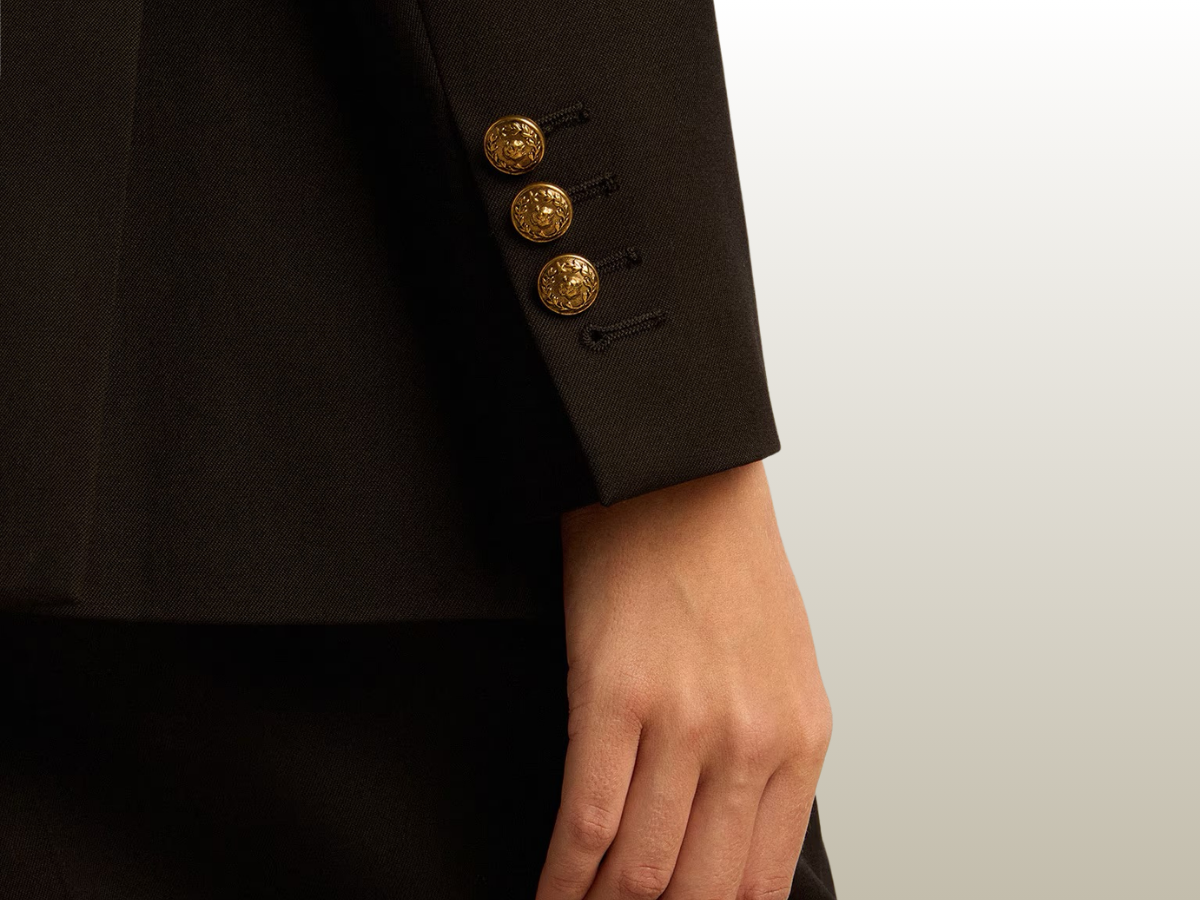GOLDEN GOOSE - DOUBLE-BREASTED BLAZER BLACK