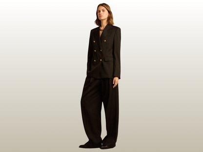 GOLDEN GOOSE - DOUBLE-BREASTED BLAZER BLACK