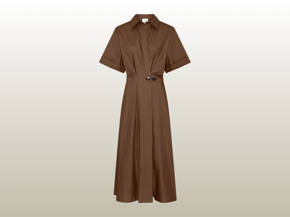 LA ROUGE - PIA DRESS BROWN