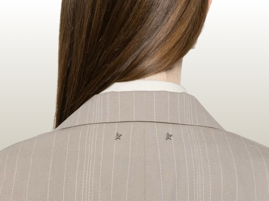 GOLDEN GOOSE - PINSTRIPE WOOL BLEND BLAZER