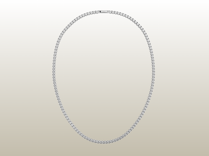 BUD TO ROSE - TENNIS NECKLACE SILVER