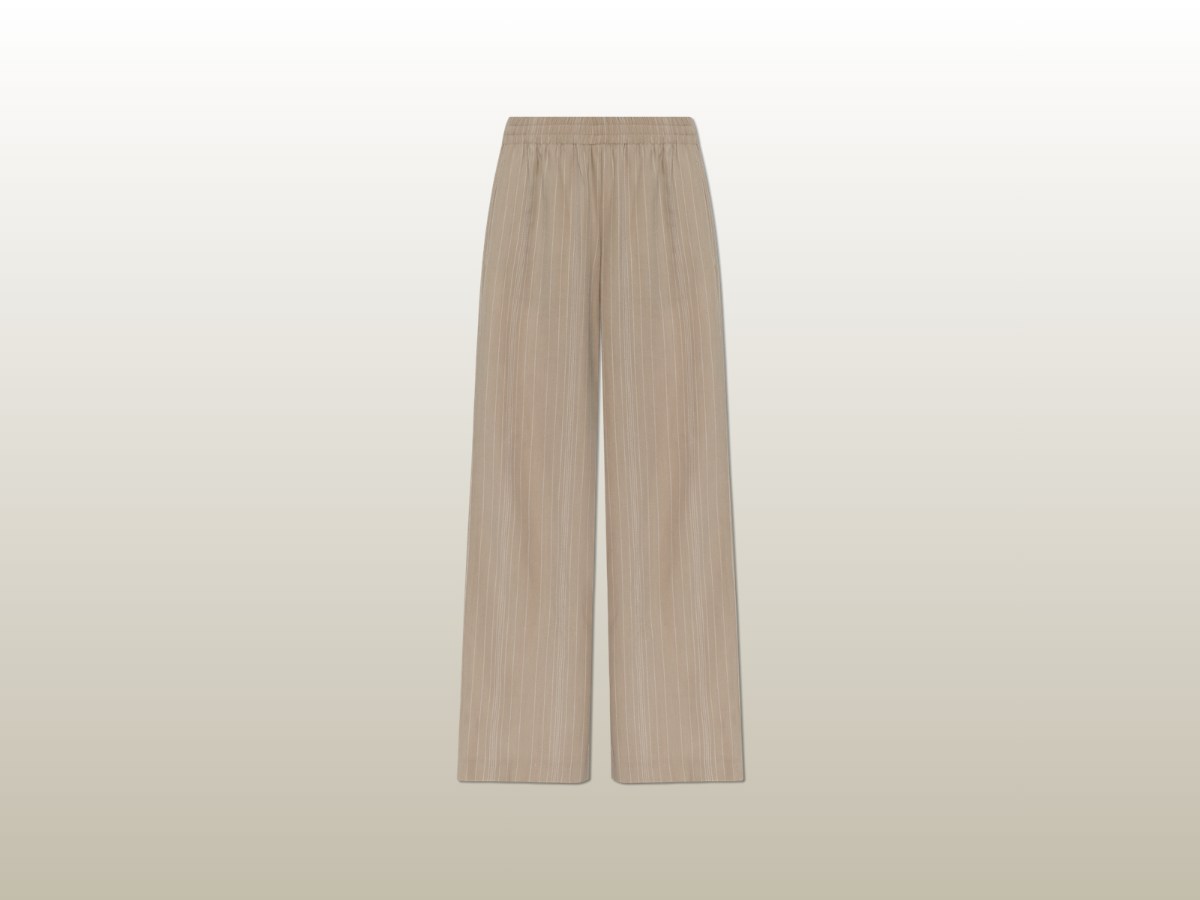 GOLDEN GOOSE - BEIGE PINSTRIPE PANT