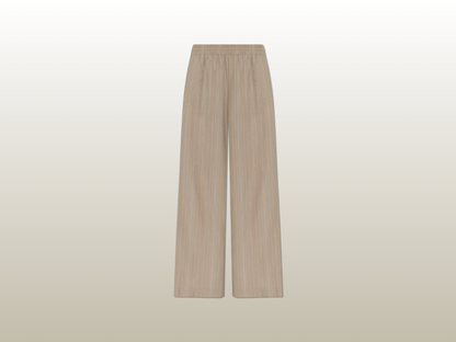 GOLDEN GOOSE - BEIGE PINSTRIPE PANT