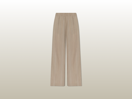 GOLDEN GOOSE - BEIGE PINSTRIPE PANT