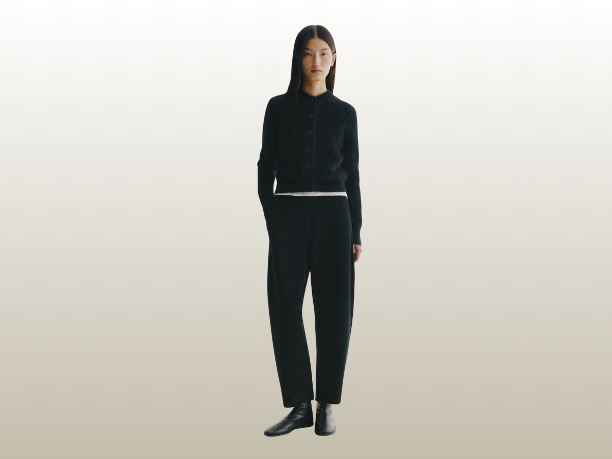 AZALEA CARDIGAN - BLACK BRUSHED