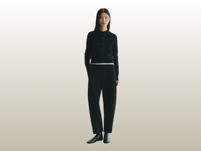 AZALEA CARDIGAN - BLACK BRUSHED