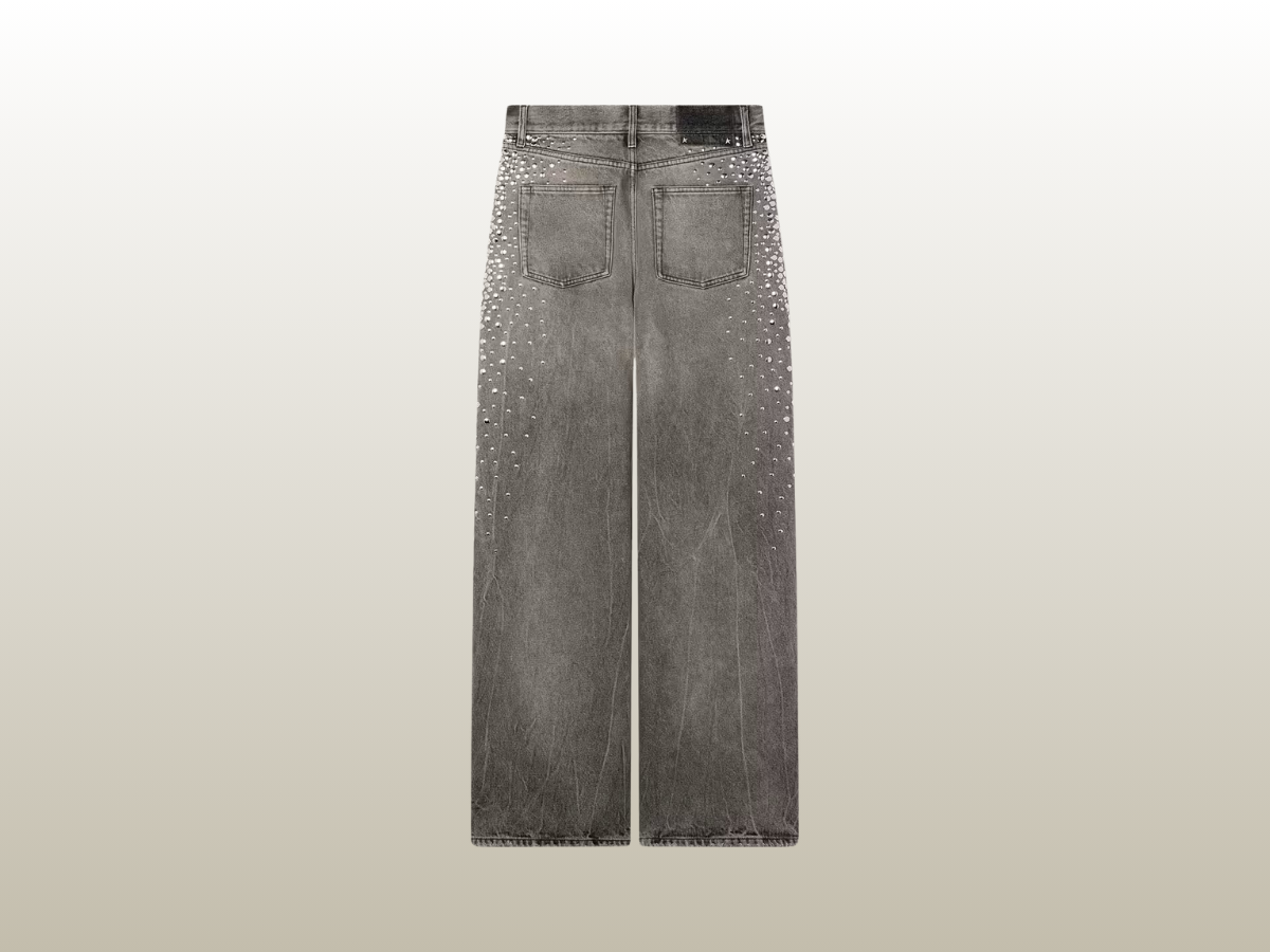 GOLDEN GOOSE - BOYFRIEND JEANS W SILVER STUDS