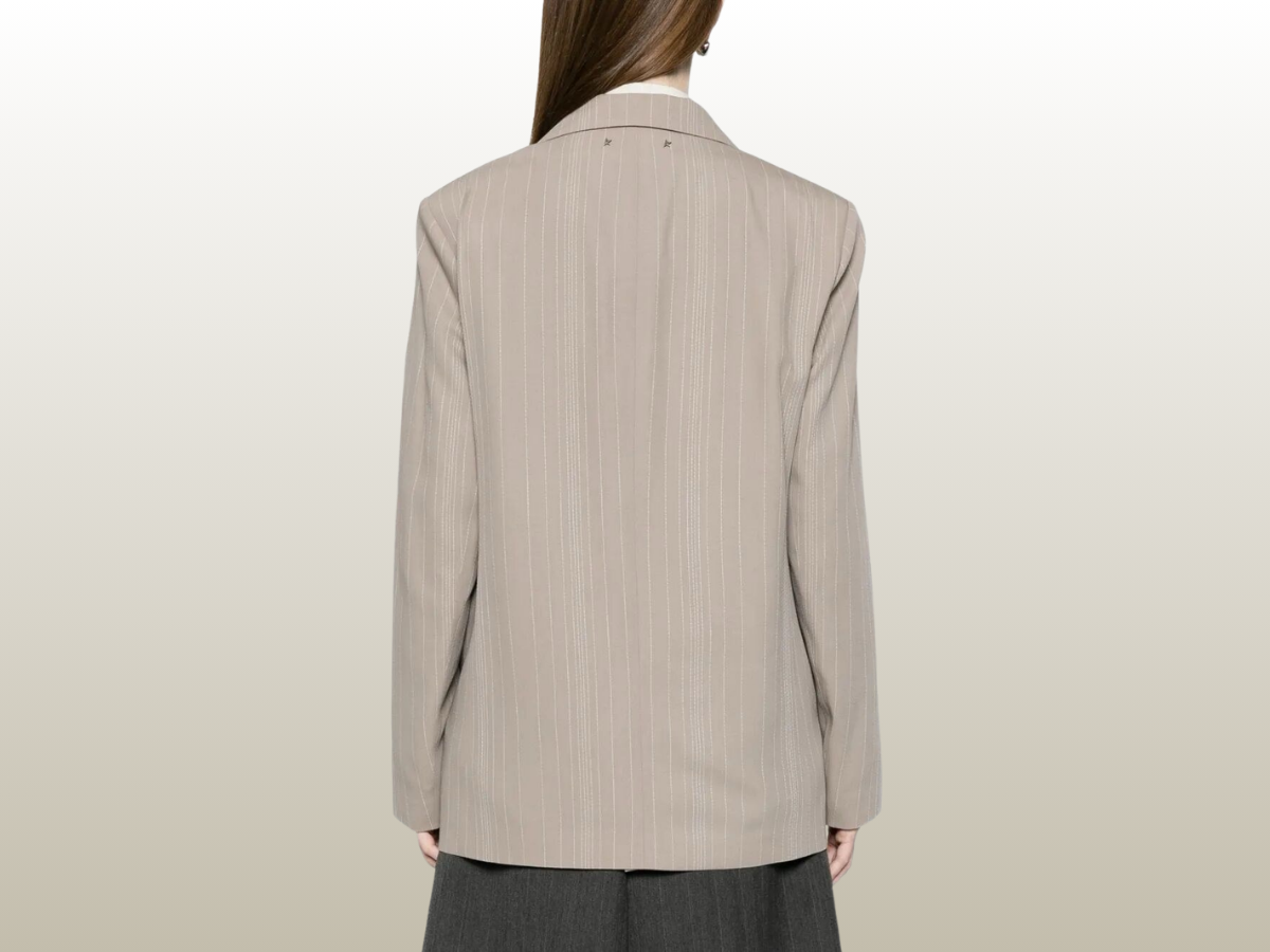 GOLDEN GOOSE - PINSTRIPE WOOL BLEND BLAZER