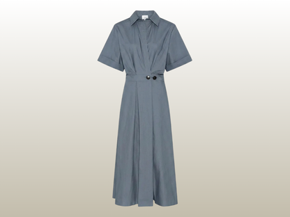 LA ROUGE - PIA DRESS DUSKY BLUE
