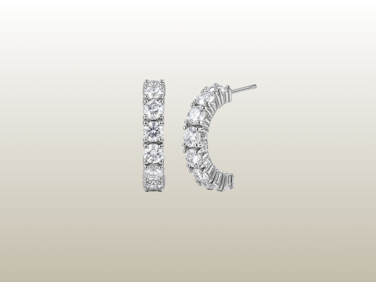 BUD TO ROSE - CREOLE EARRING SILVER