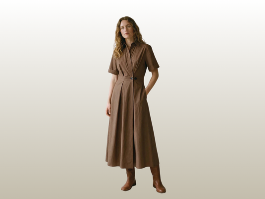 LA ROUGE - PIA DRESS BROWN