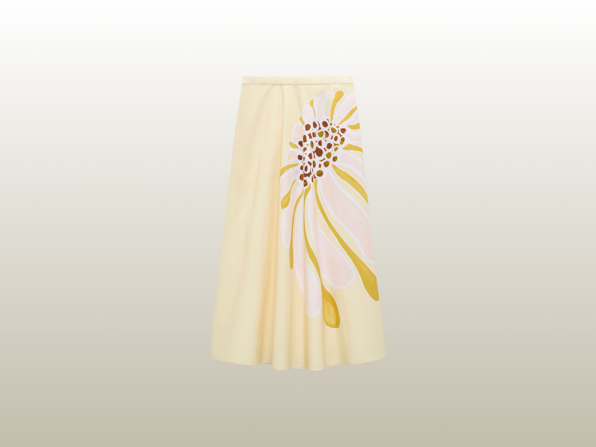 DOROTHEE SCHUMACHER - FLORAL POWER SKIRT YELLOW