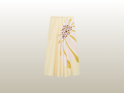 DOROTHEE SCHUMACHER - FLORAL POWER SKIRT YELLOW