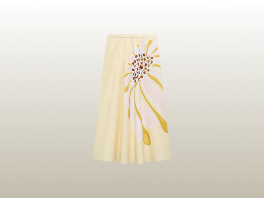 DOROTHEE SCHUMACHER - FLORAL POWER SKIRT YELLOW