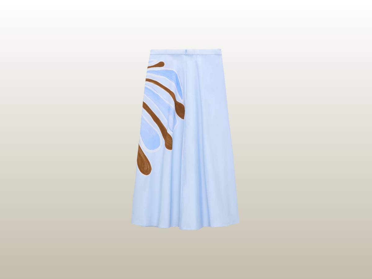 DOROTHEE SCHUMACHER - FLORAL POWER SKIRT BLUE