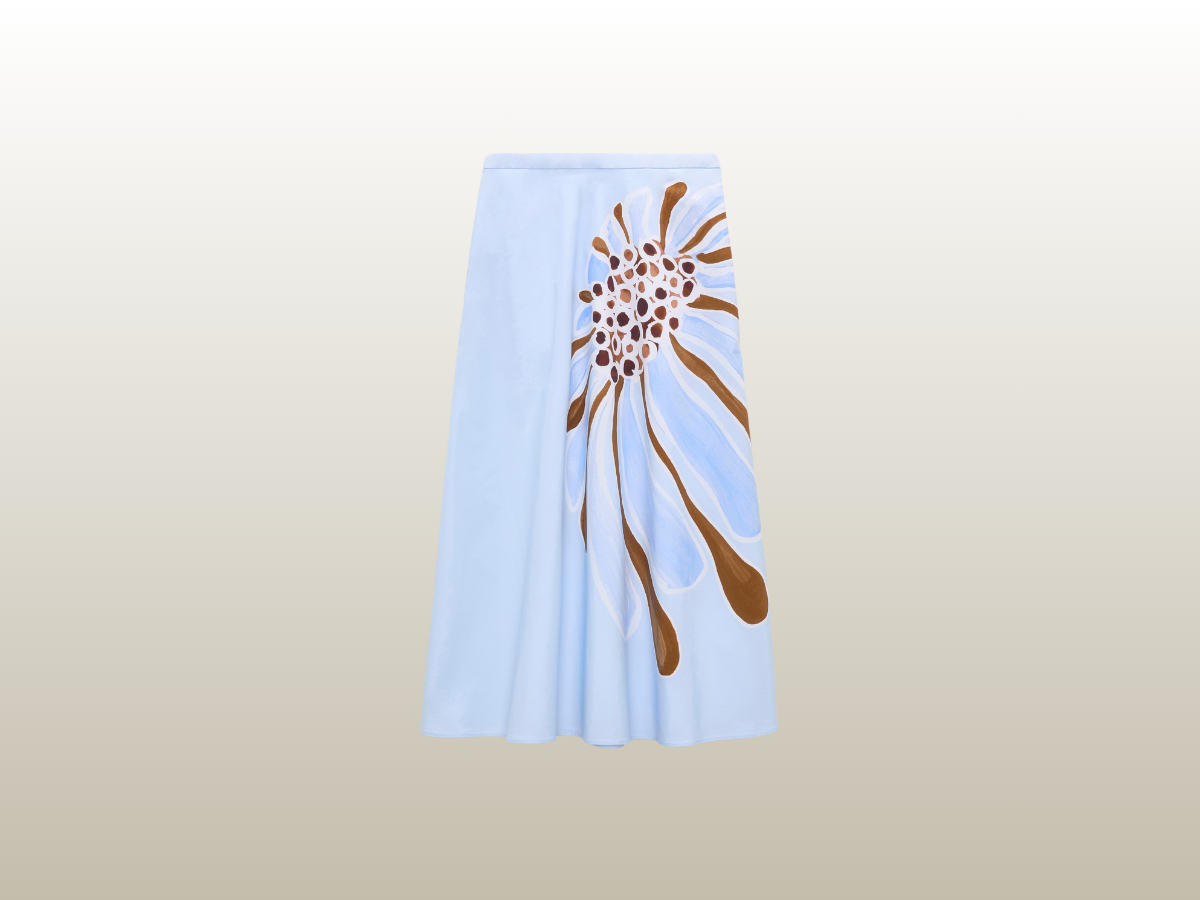 DOROTHEE SCHUMACHER - FLORAL POWER SKIRT BLUE