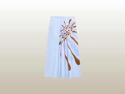 DOROTHEE SCHUMACHER - FLORAL POWER SKIRT BLUE