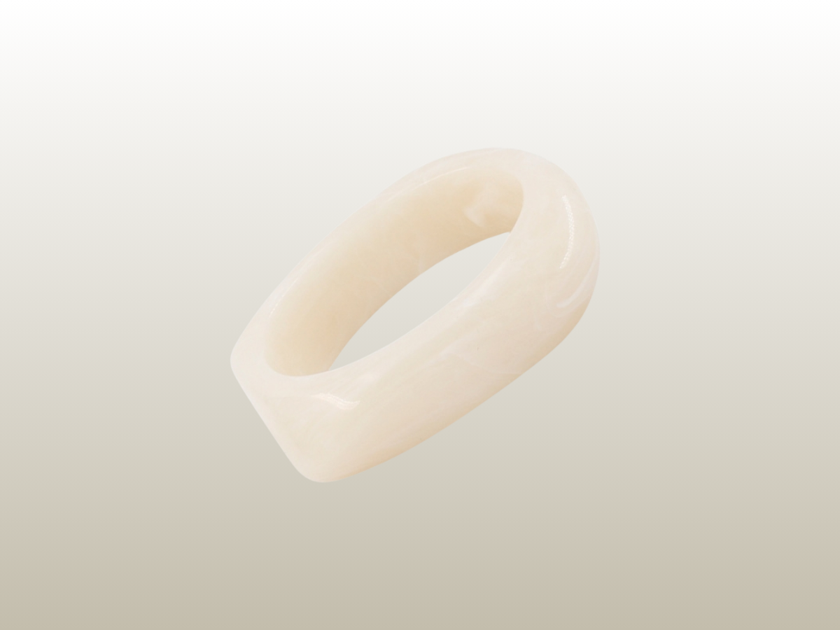 BUD TO ROSE - RESIN BRACELET WHITE