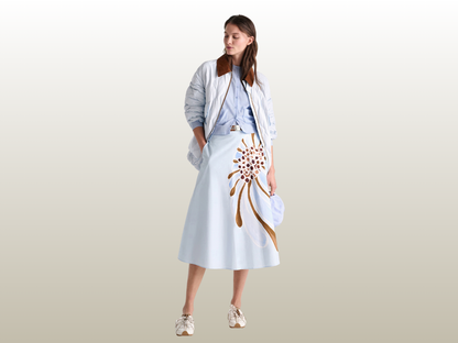 DOROTHEE SCHUMACHER - FLORAL POWER SKIRT BLUE