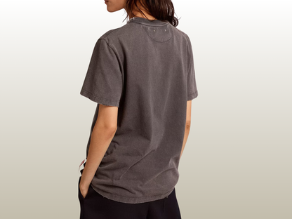 GOLDEN GOOSE - GRAY T-SHIRT W CHRYSTALS