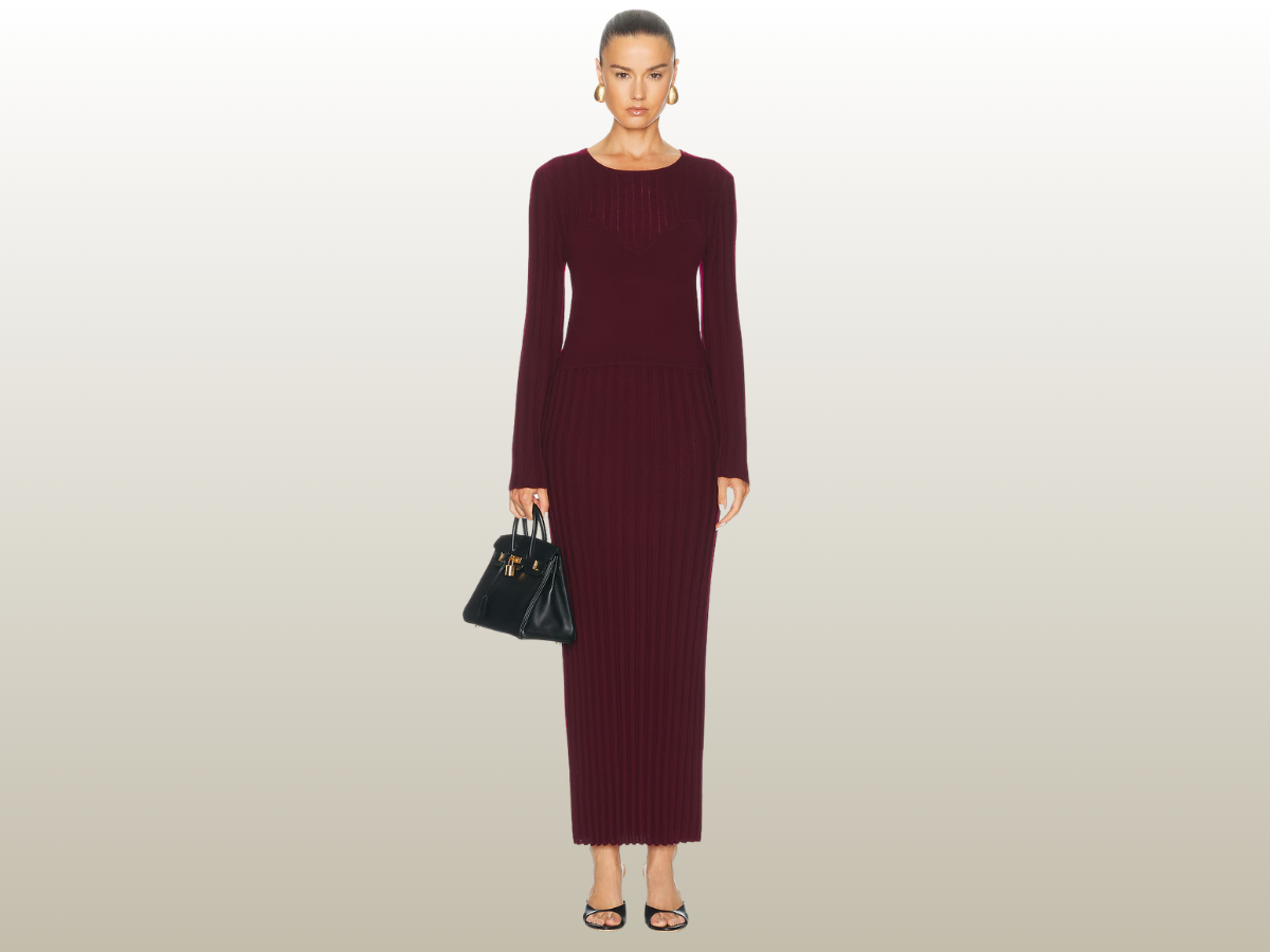 ESME DRESS - DEEP PLUM