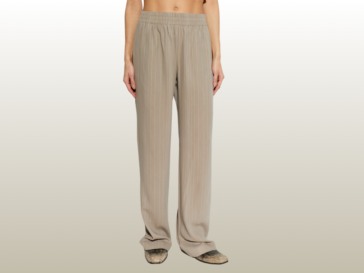 GOLDEN GOOSE - BEIGE PINSTRIPE PANT
