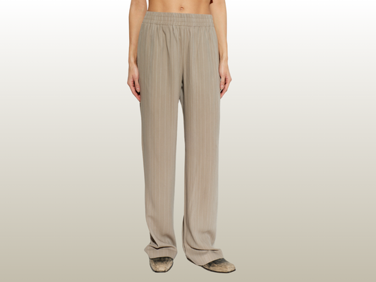 GOLDEN GOOSE - BEIGE PINSTRIPE PANT