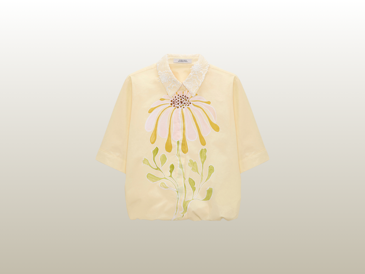 DOROTHEE SCHUMACHER - PRINTED COTTON POPLIN BLOUSE, GUL
