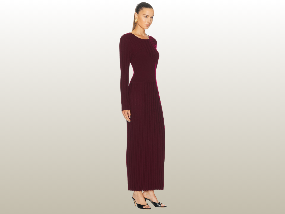ESME DRESS - DEEP PLUM