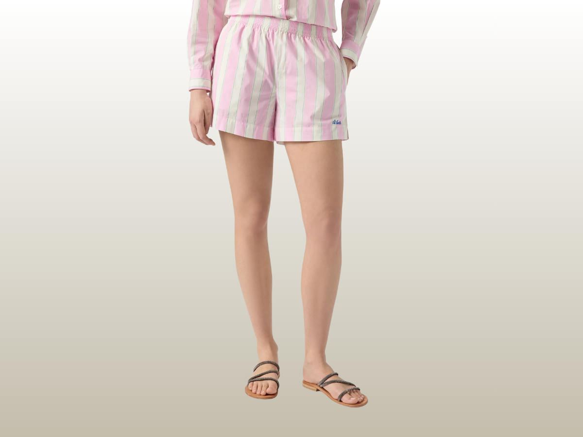 MC2 SAINT BARTHS - MEAVE COTTON SHORTS PINK