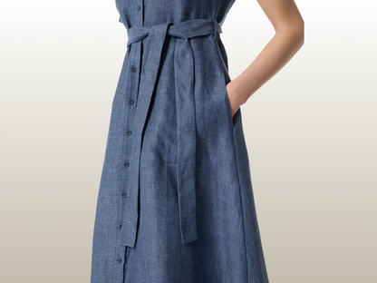 MALEJ - ACTIUM LINEN DRESS