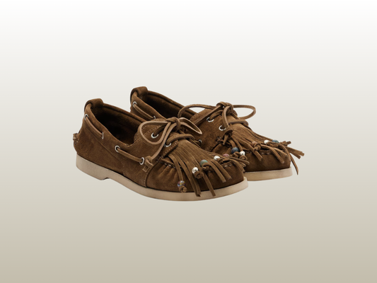 GOLDEN GOOSE - CRUISE BEADED SUEDE LOAFER