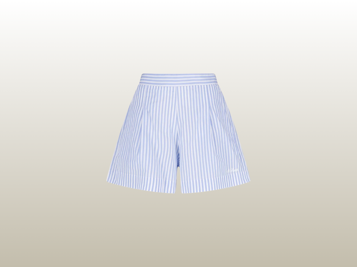 MC2 SAINT BARTHS - AMANI STRIPED SHORTS BLUE