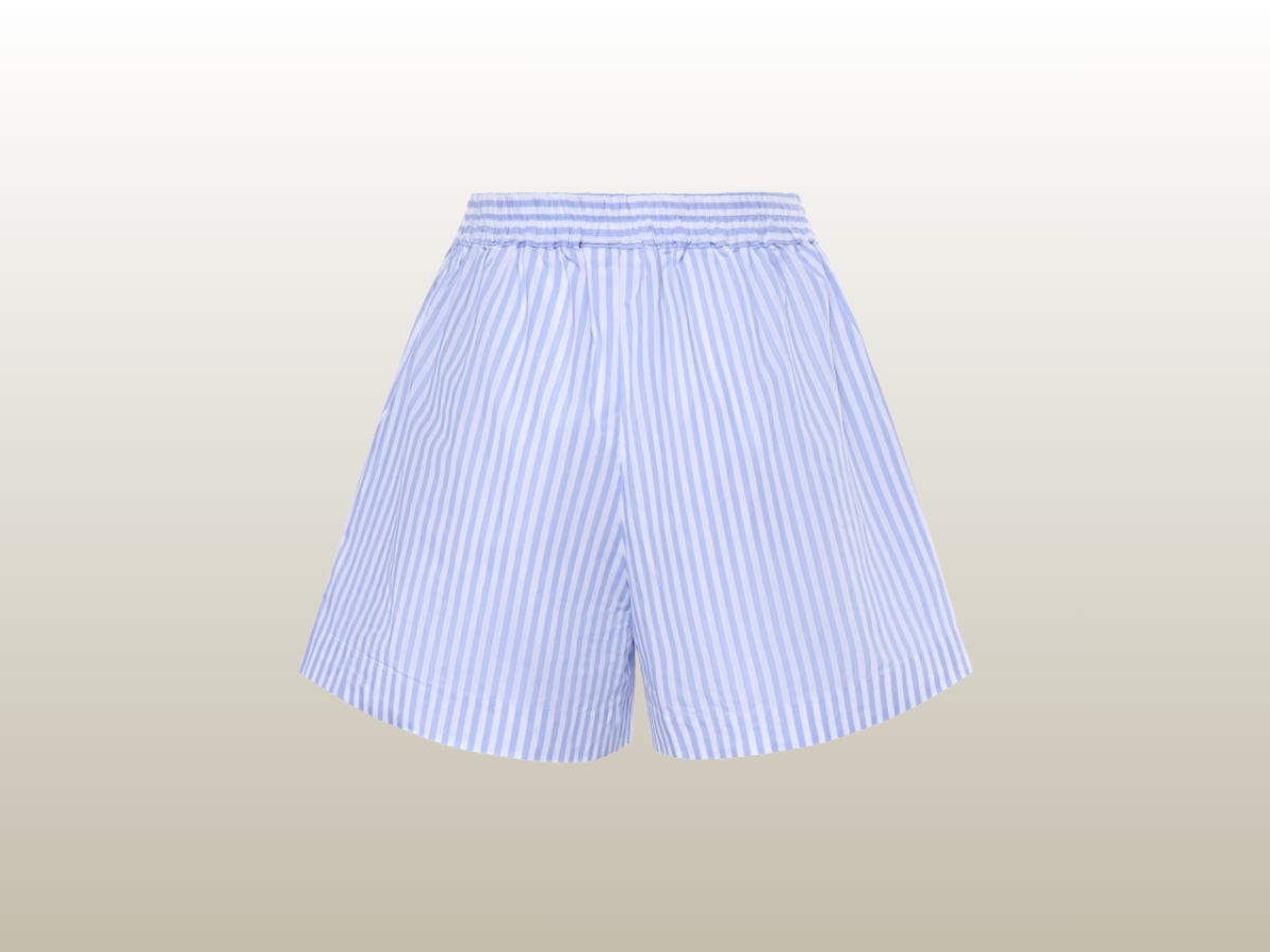 MC2 SAINT BARTHS - AMANI STRIPED SHORTS BLUE