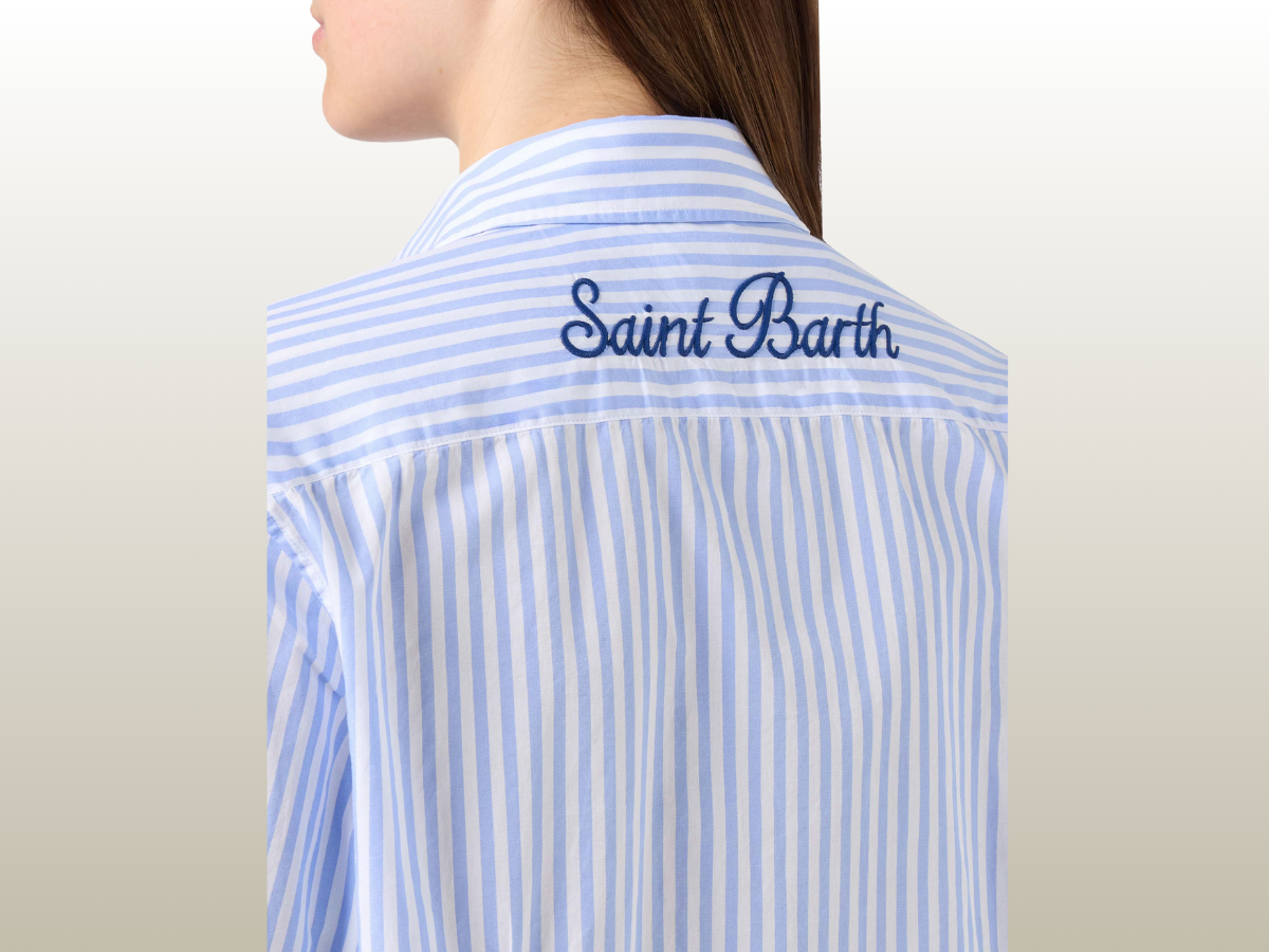 MC2 SAINT BARTHS - MEREDITH COTTON SHIRT BLUE
